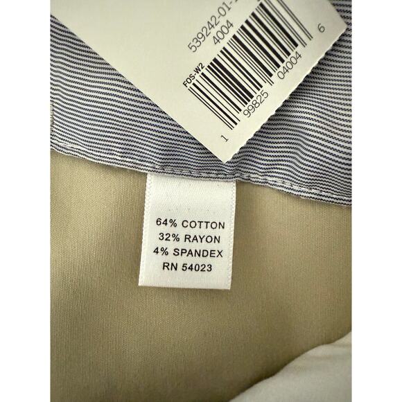 NWT Banana Republic Jackson Fit Wide Leg Pants Sz 4 Beige Stretch Work Trousers - Picture 6 of 11